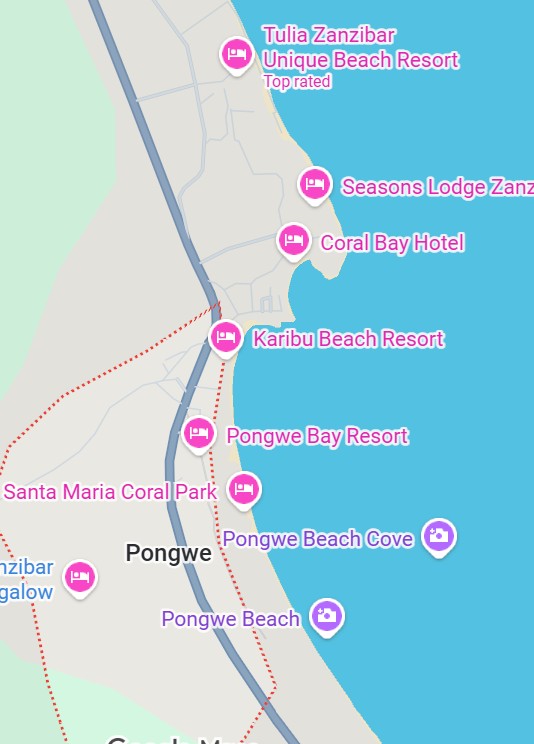 Pongwe area map